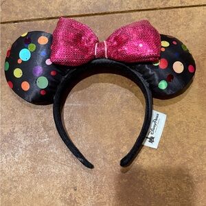 Disney Black and Pink Minnie Mouse Ears